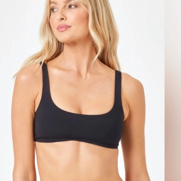 L*Space black prince bikini top - Picture 1 of 9